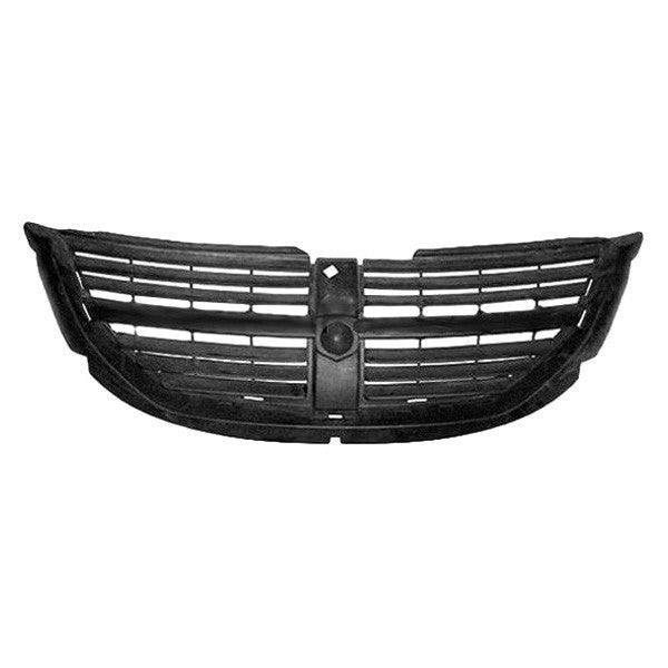 GRILLE ASSY 1PIECE DESIGN; TEXTURED PLASTIC; PRIMED BLACK DODGE CARAVAN 20052007