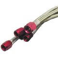 Nitrous Express - 4AN (2FT) STAINLESS STEEL BRAIDED HOSE (RED) - 11125