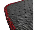 2 DOORS BLACK FLOOR MAT WITH RED ST