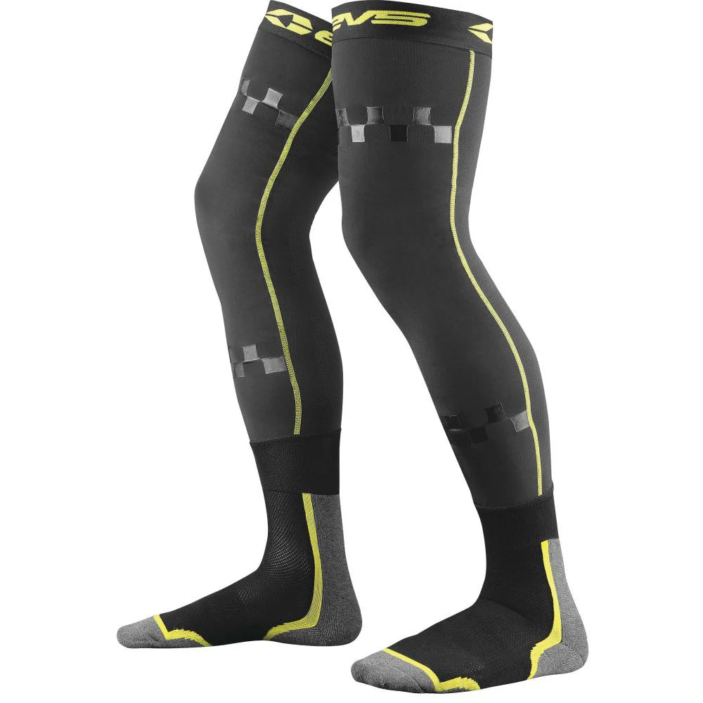 EVS Fusion Sock Combo Black/Hiviz - Youth