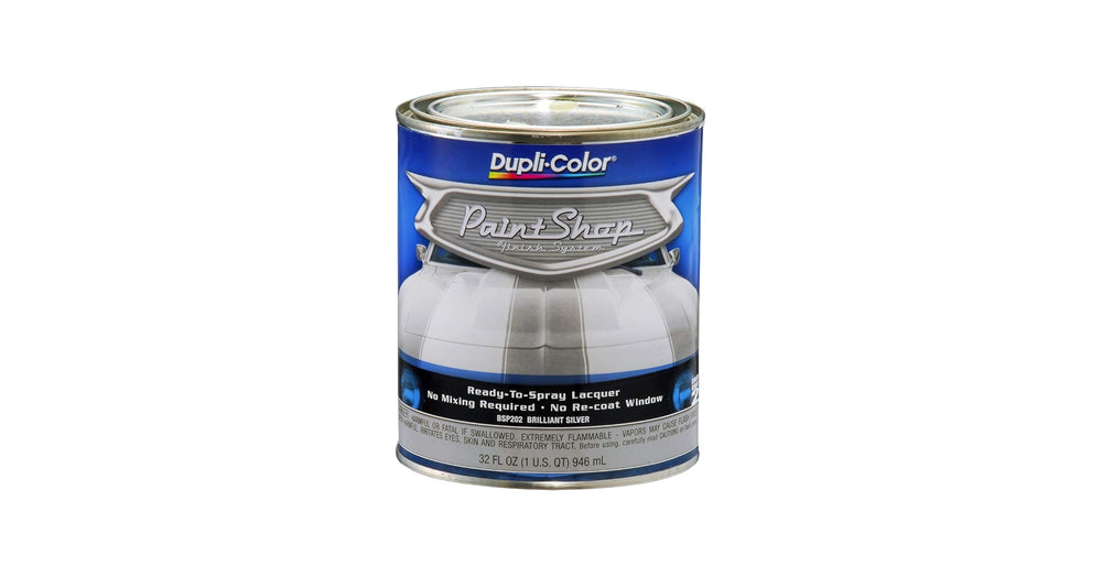 PAINT SHOP FINISH SYSTEM BASE COAT; BRILLIANT SILVER (METALLIC); 32 OZ. QUART