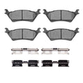 R1 12-20 Lincoln Mark Lt Rear Semi Met Brake Pads and Hardware Kit