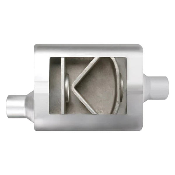 4.00INX10.00INX13.00IN OFFSET/CENTER FLOWSOUND MUFFLER 2.25IN ID / 2.25IN OD