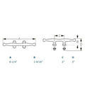 STAINLESS OPEN BASE CLEAT 6" (SMART