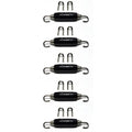 Stainless Bros Spring Tab Kit - 5 Pack SS304 (5 Springs 10 Hooks and 5 Black Silicone Sleeves)