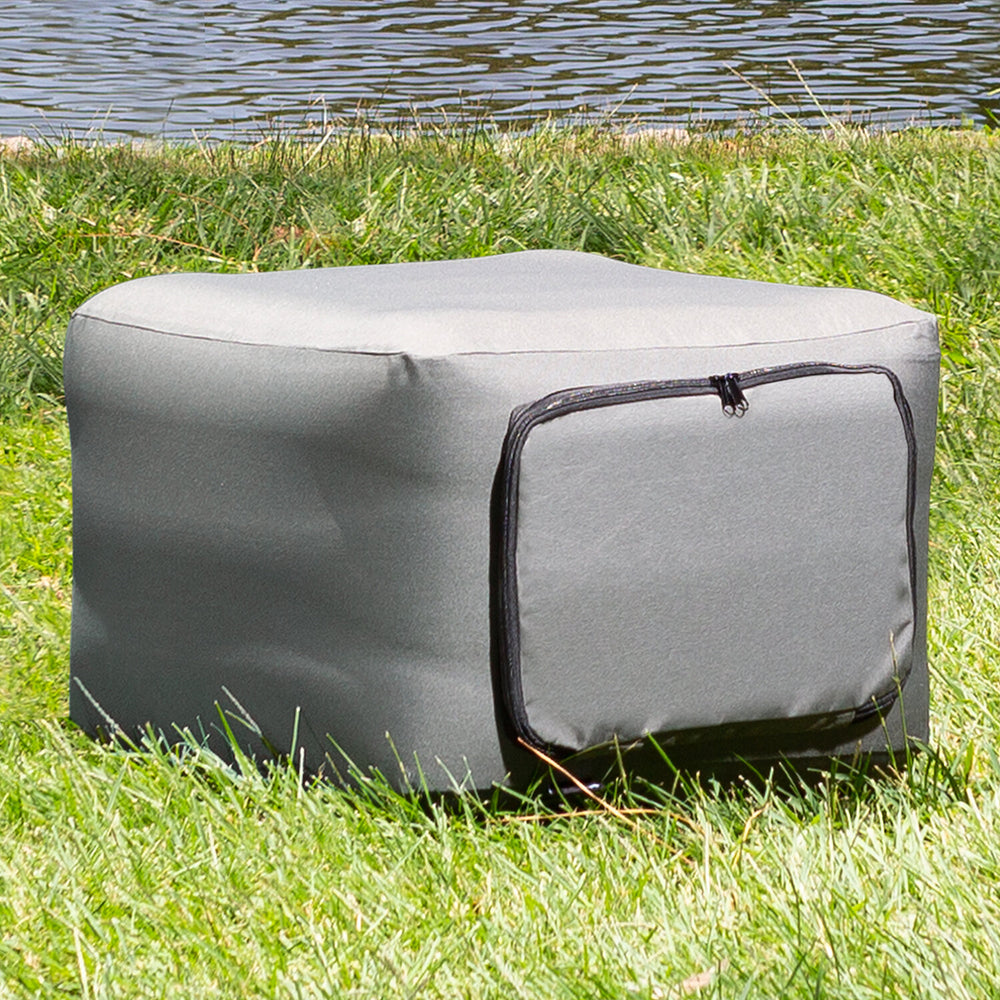INFLATABLE AIR OTTOMAN: ELEVATING