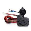 DUAL USBC CHARGER QC3.0 + PD WITH PANEL MOUNT