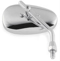 BikeMaster Universal Cruiser Mirror 10mm - Each -Chrome