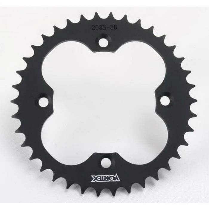 Vortex Racing Steel Rear Sprocket 520 38 Tooth- Black