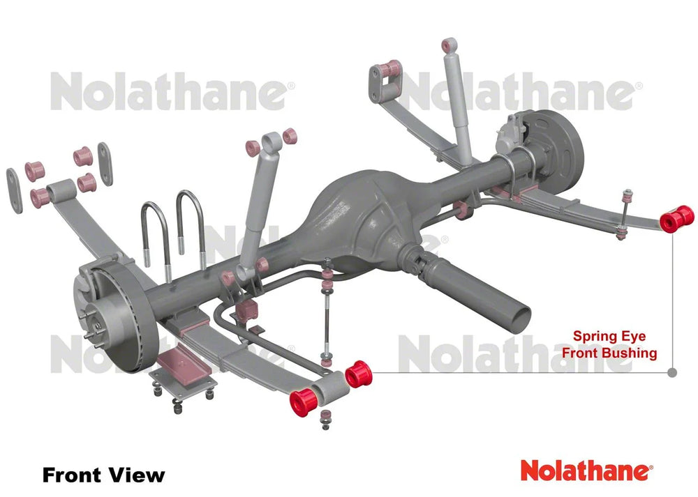 Spring - eye front bushing 4 Bushings 2 Tubes Grease