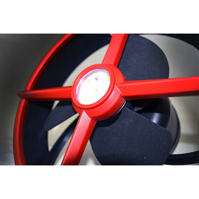 TENT FAN WITH LED LIGHT
