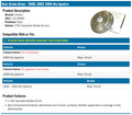 Centric C-TEK Standard Brake Drum - Rear