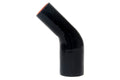 HPS Performance 1.25 - 1.5 ID High Temp 4-ply Reinforced Silicone 45 Degree Elbow Reducer Hose Black (32mm - 38mm ID)