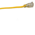 25FT SJTW 12/3 OUTDOOR EXTENSION CORD W/ LIGHTED END (YELLOW)