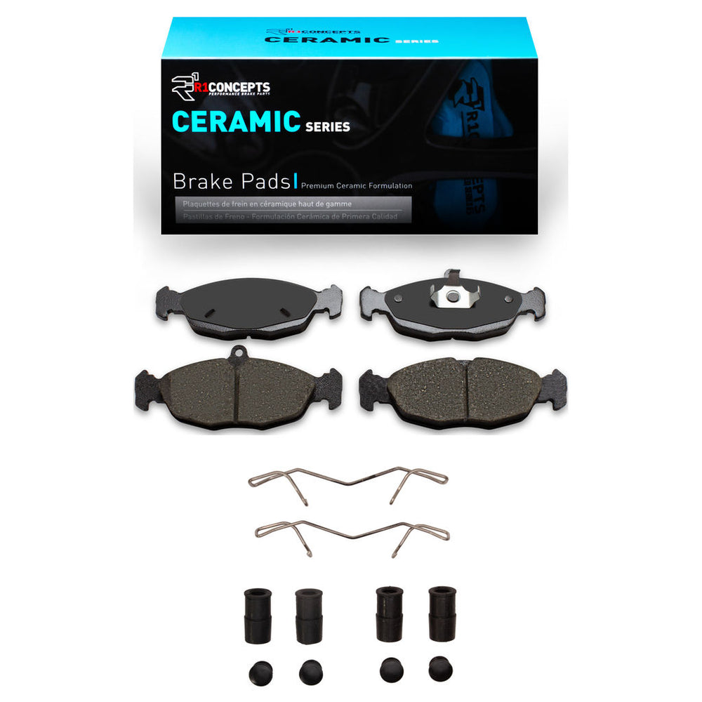 R1 1995-1999 Chevrolet TIGRA (Mexico) Front/Rear R1 Ceramic Pads & Hardware Kit