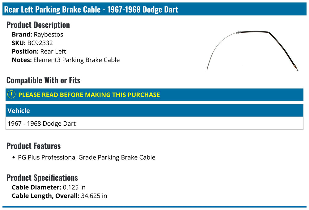 BRAKE CABLE