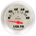 2.0 Dia Voltmeter Gauge Silver 8-18 Volts