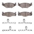 R1 84-92 Volkswagen Jetta Sedan Front Semi Met Pads & Hardware Kit