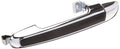 LHRH OUTSIDE REAR DOOR HANDLE; W/KEYHOLE; CHROME + BLACK STRIP HY SONATA 0608