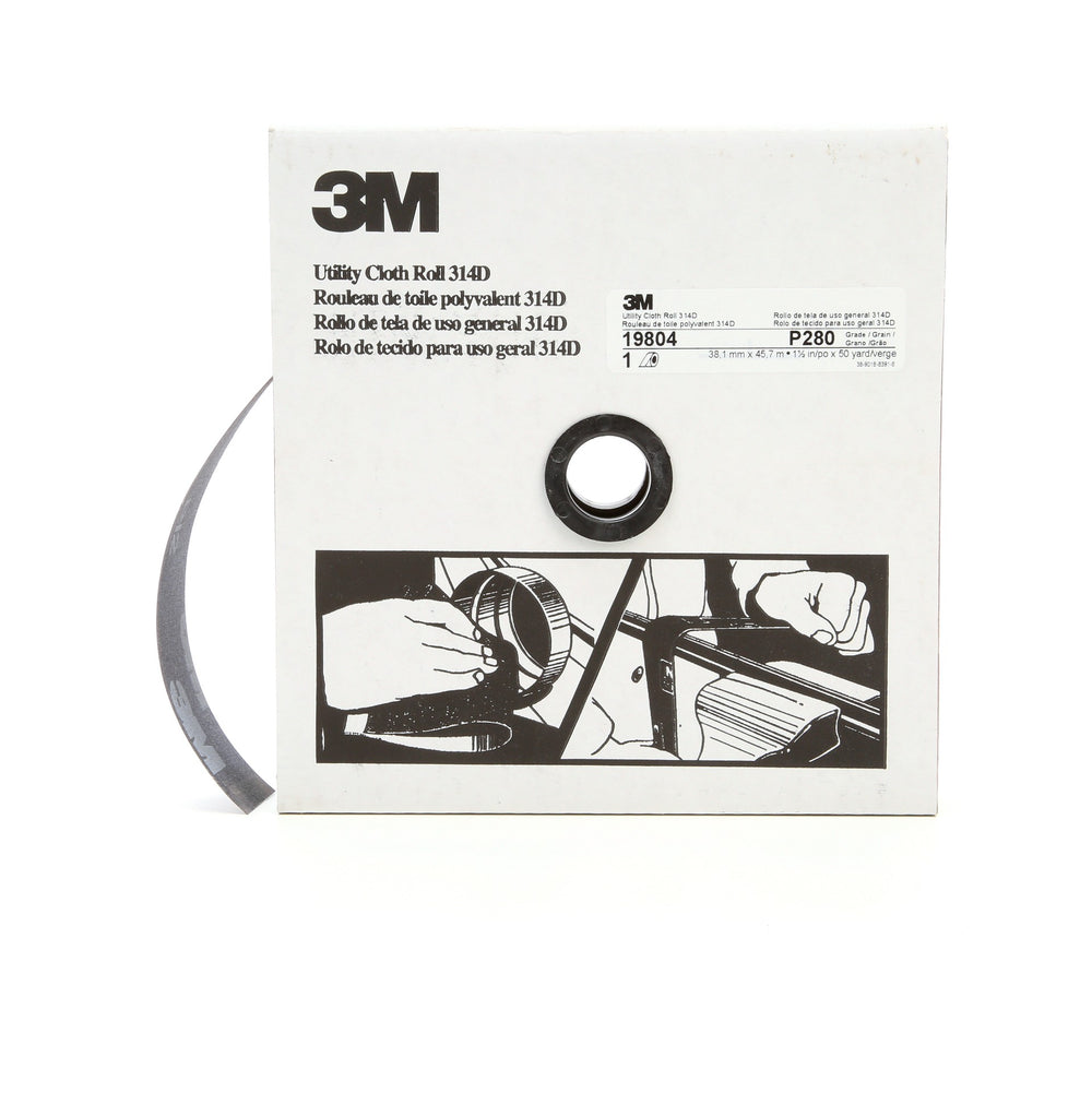 3M UTILITY CLOTH ROLL 314D P280 J