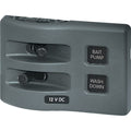 PANEL WD SWITCH ONLY 2POS GRAY