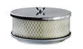 Air Cleaner 6-1/2 Inch Diameter, 2-7/16 Inch Tall Chrome Fits 5-1/8 Inch Diameter Carb Neck Mr Gasket