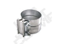 Exhaust Clamp 2.25 Inch Aluminized Torca Lap-Joint Clamp Diamond Eye
