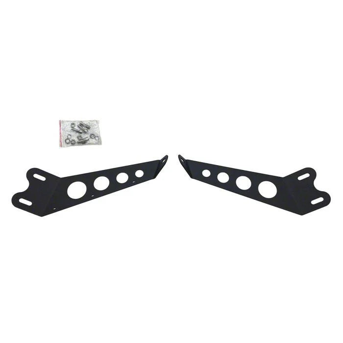 ~(2 lbs. 15X5X2)~ Jeep Hood Light Bar Bracket 10 Inch Quake LED