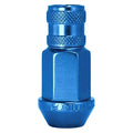 12MM X 1.50BLUE OPEN END ALUMINUM RACING (3/4IN HEX) (4 LUG NUTS)