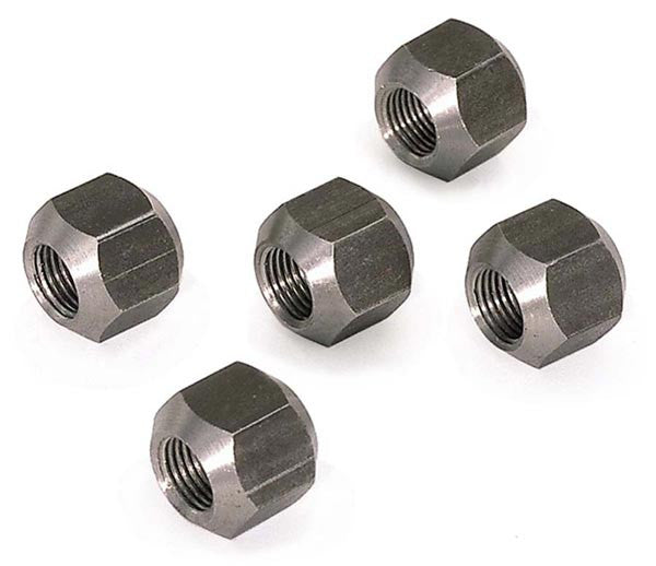 Moroso Double Ended Lug Nuts - 5/8in-18 x 1in Hex (Use w/Part No 62010) - 5 Pack