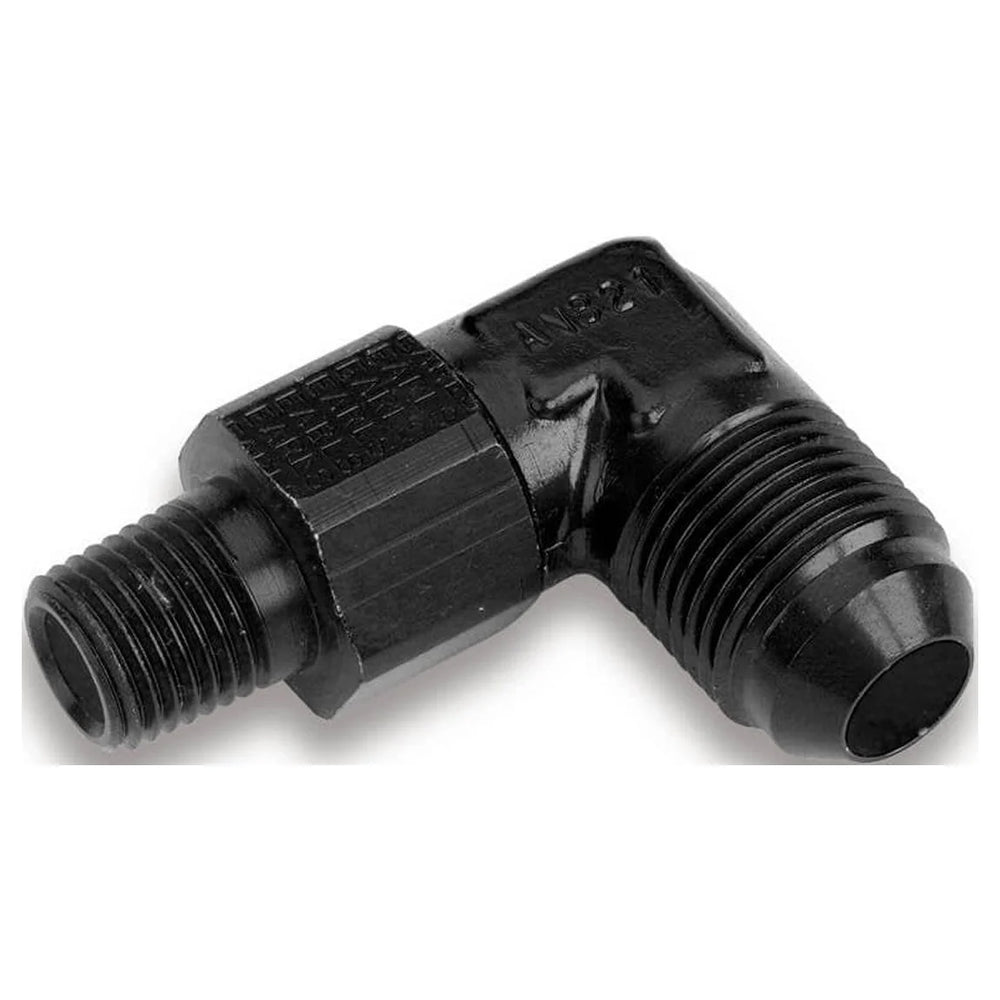 BLACK 90 DEG -3 MALE-1/8" NPT SWIVEL