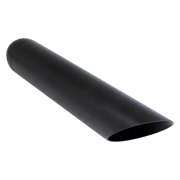 BLACK POWDER COATED 3.5IN ANGLE BLK EXHAUST TIP 2.25IN ID / 3.50IN OD