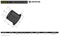 FRONT CONTROL ARM LOWER INNER FRONT BUSHING 0820 SUBARU