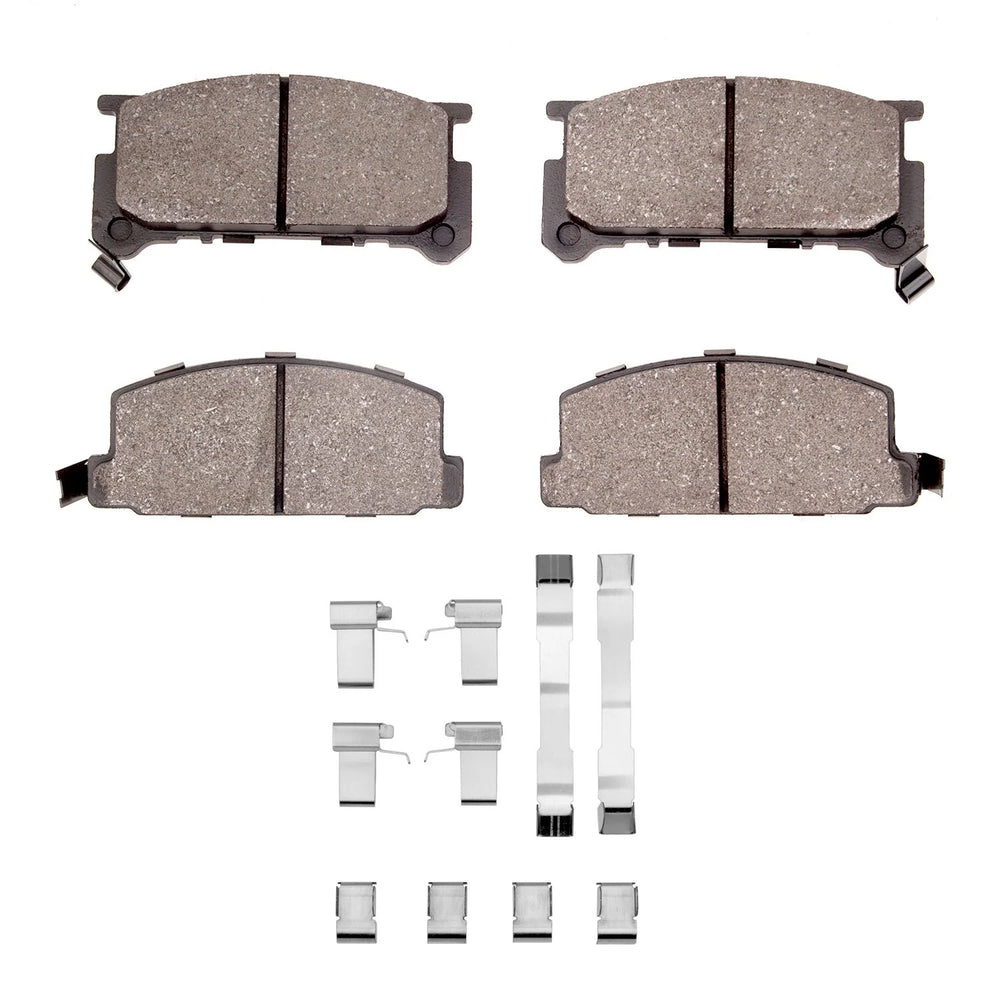 R1 80-89 Subaru Brat Front Ceramic Brake Pads and Hardware Kit