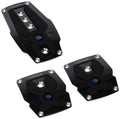 NRG Brushed Aluminum Sport Pedal M/T - Black w/Black Rubber Inserts