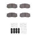 R1 91-00 Plymouth Summit Front Semi Met Brake Pads and Hardware Kit