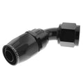 12 60 DEGREE FEMALE ALUMINUM HOSE END BLACK