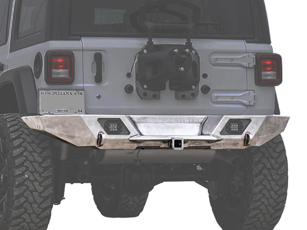~(4 lbs. 10X8X4)~ JL Destroyer Rear Light Bezel Fits Rigid D-Series Dually Lights Bare Steel 2018-20xx Jeep JL Wrangler