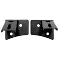 ~(2 lbs. 4X4X4)~ Jeep JK Single Light Window Pillar Bracket Welded Steel 2007-18 Wrangler JK Black Powdercoat Quake LED