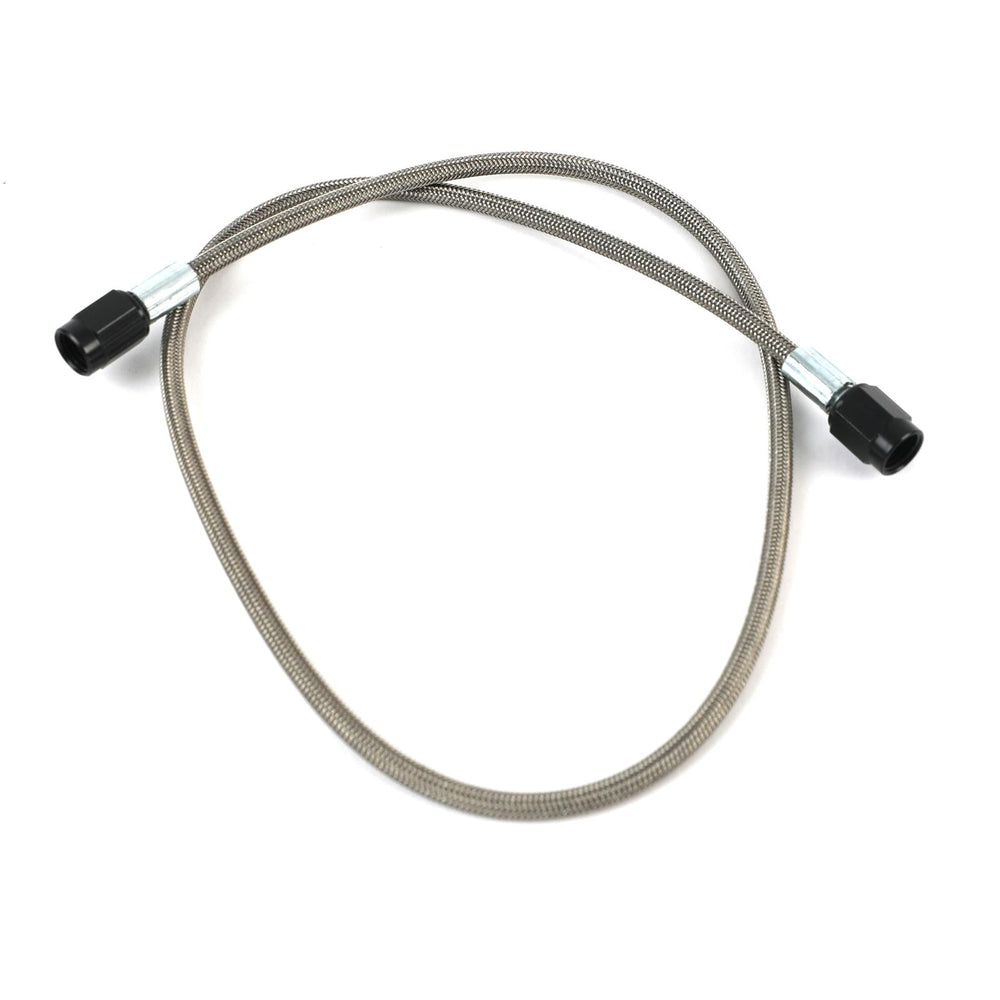 Fragola -2AN Brake Line w/ -3AN Black Alum. Nuts 24in
