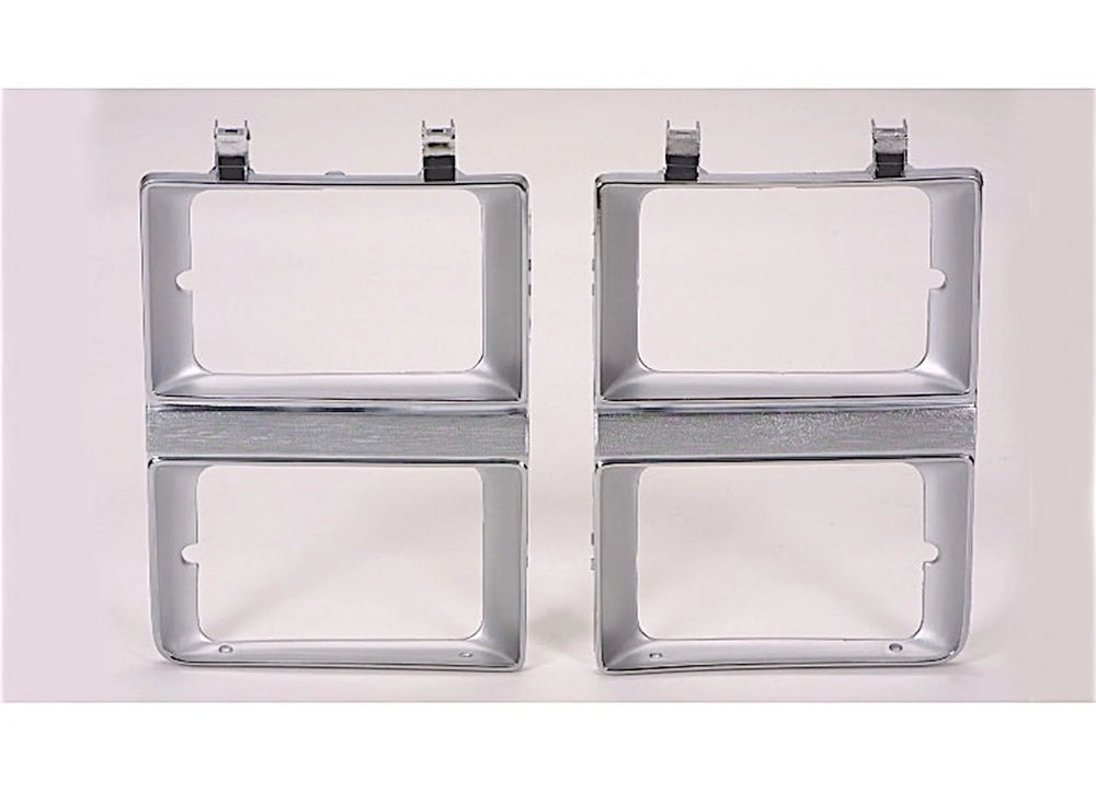 LH HEADLAMP DOOR CHR/ARG W/ DUAL RECT HEADLAMP CHEVY/ P/U/BLAZER/JIMMY/SUBURBAN 8182