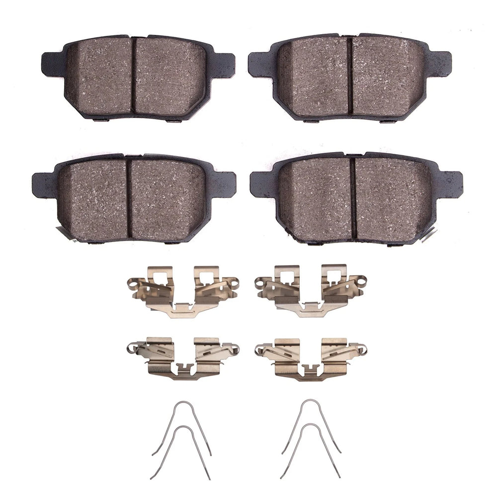 R1 08-24 Toyota Prius Rear Ceramic Brake Pads and Hardware Kit