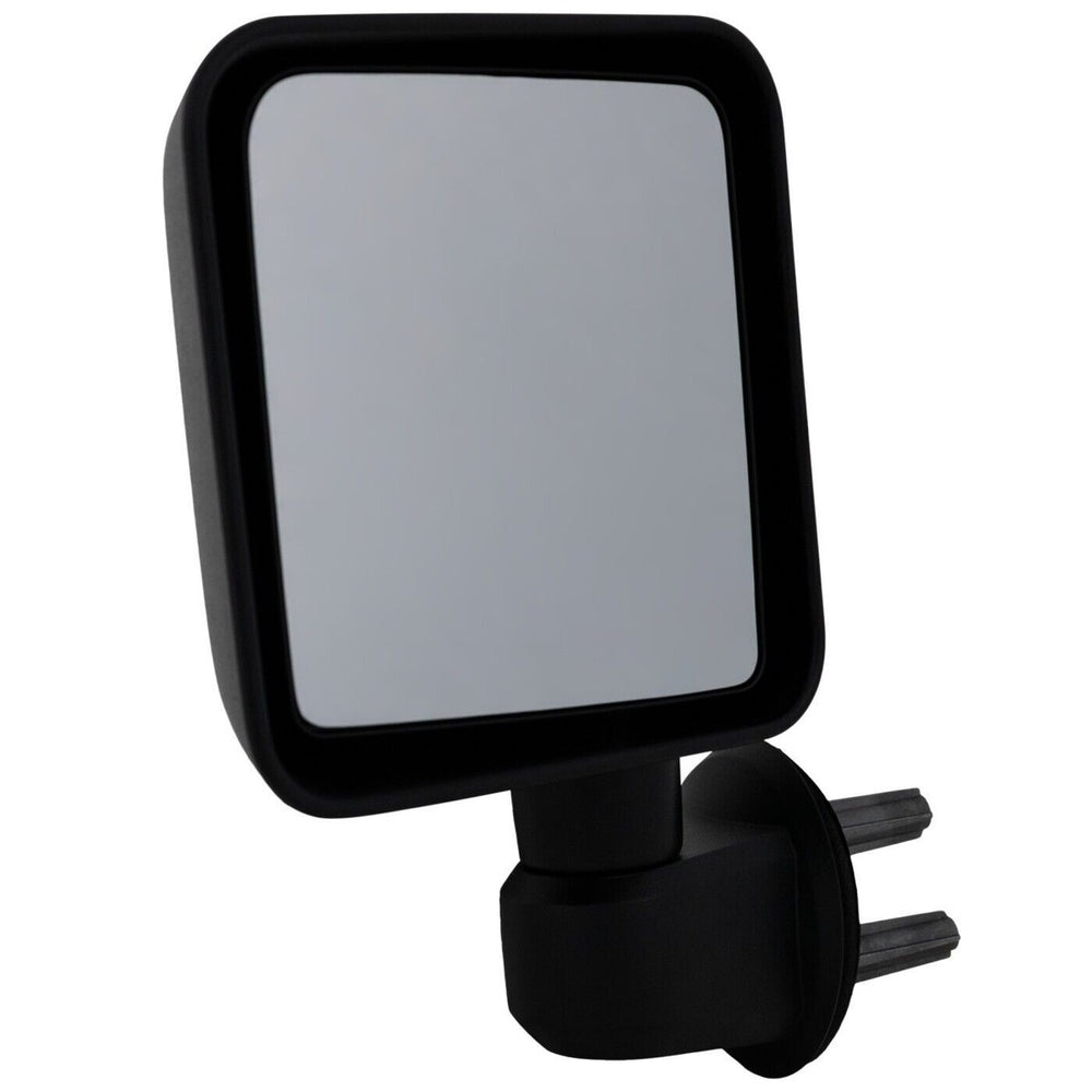 LH DOOR MIRROR MAN NONHTD TEXT BLK SWING AWAY TYPE WRANGLER 0717