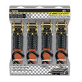 8FT X 1IN MINI PISTOL GRIP RATCHET TIEDOWN 500 LBS. WLL (1500 LBS. BREAK STREN