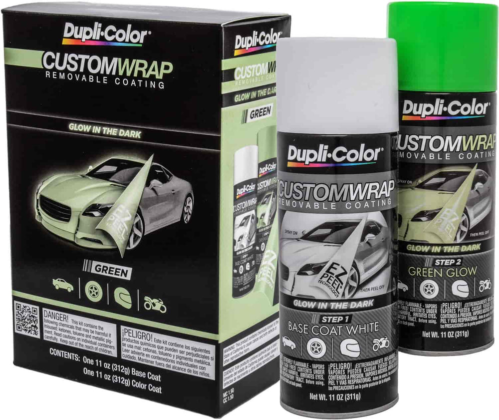 DUPLICOLOR CUSTOM WRAP GLOW IN THE DARK GREEN