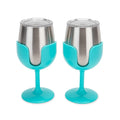 LIBATC WINE TUMBLER 2PACK 8OZ. BLUE