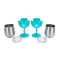 LIBATC WINE TUMBLER 2PACK 8OZ. BLUE