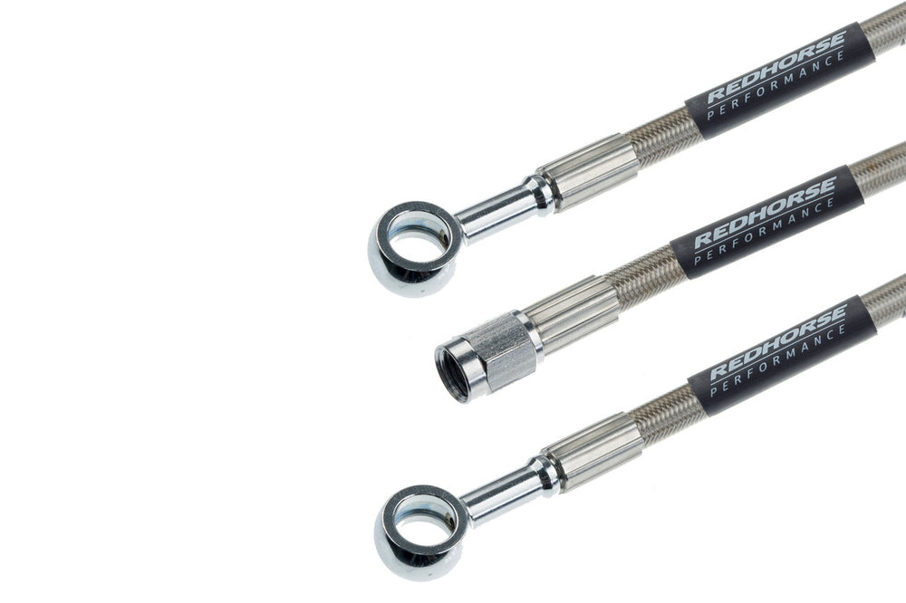 STRAIGHT 4 TO STRAIGHT BANJO (3/8IN) 15IN PREASSEMBLED BRAKE LINE
