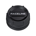 Raceline Center Cap - 4X137/156 - Satin Black w/Decal Pack