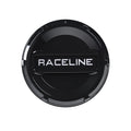 Raceline Center Cap - 4X137/156 - Satin Black w/Decal Pack